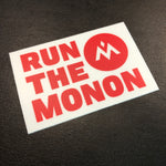 Run The Monon Sticker - Red