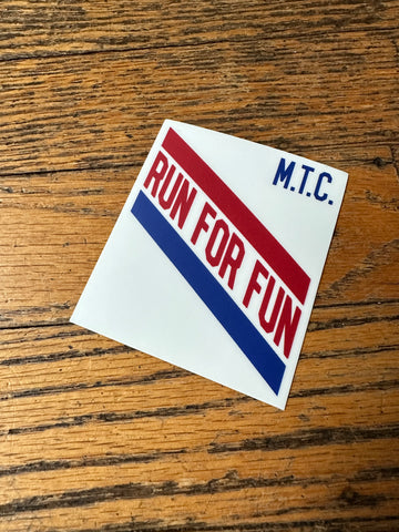 The Run for Fun Sticker